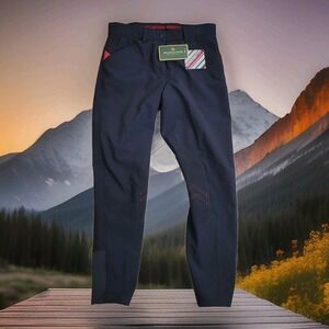 NWT Mountain Horse Nordica Softshell KP Breeches Womens 30 Black Fleece Lined